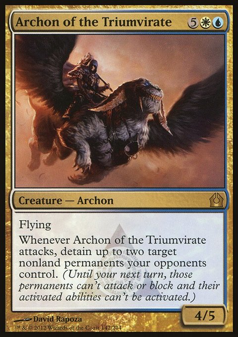 Archon of the Triumvirate, Return to Ravnica #142, Magic: The Gathering card
