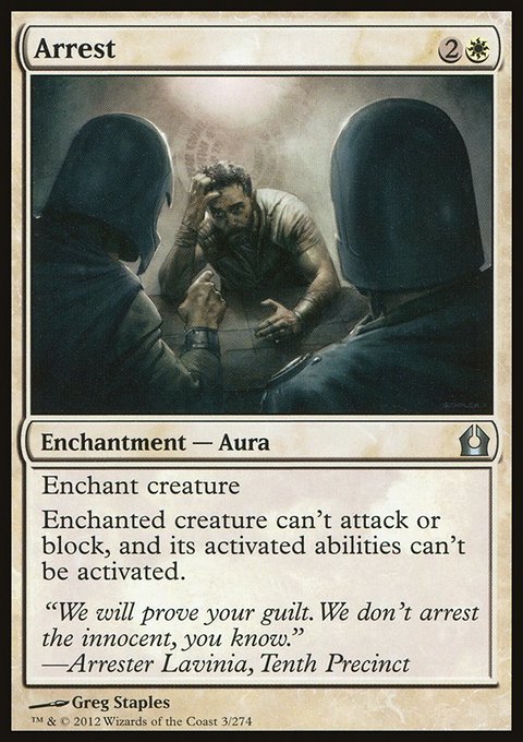 Arrest, Return to Ravnica #3, Magic: The Gathering card