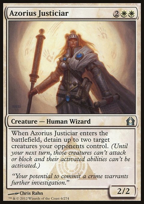 Azorius Justiciar, Return to Ravnica #6, Magic: The Gathering card