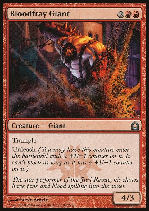 Bloodfray Giant, Return to Ravnica #89, Magic: The Gathering card