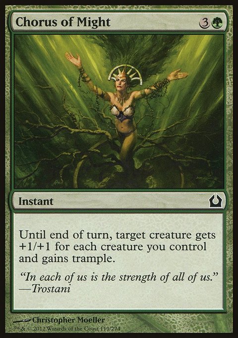 Chorus of Might, Return to Ravnica #119, Magic: The Gathering card