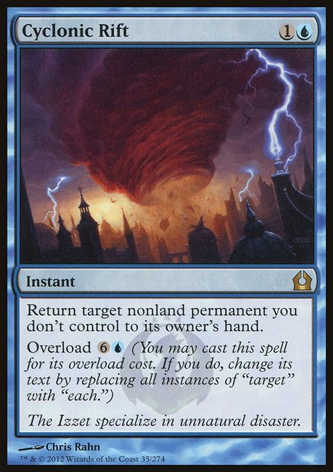 Cyclonic Rift, Return to Ravnica #35, Magic: The Gathering card