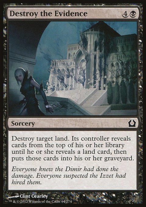 Destroy the Evidence, Return to Ravnica #64, Magic: The Gathering card