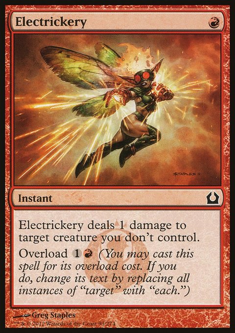 Electrickery, Return to Ravnica #93, Magic: The Gathering card