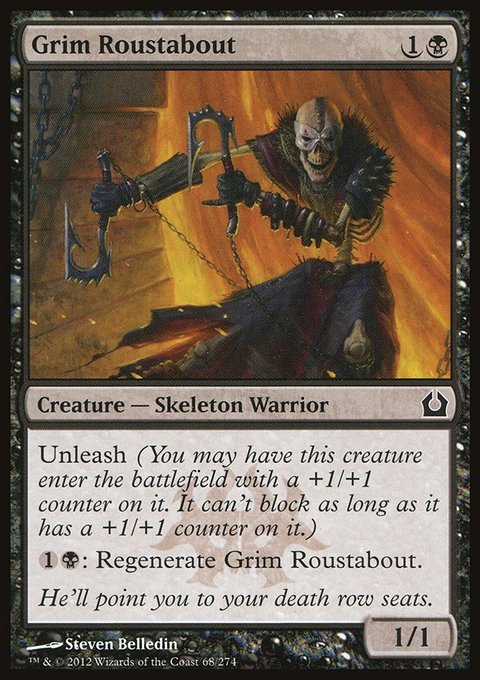 Grim Roustabout, Return to Ravnica #68, Magic: The Gathering card
