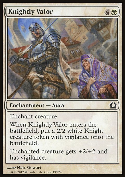 Knightly Valor, Return to Ravnica #13, Magic: The Gathering card