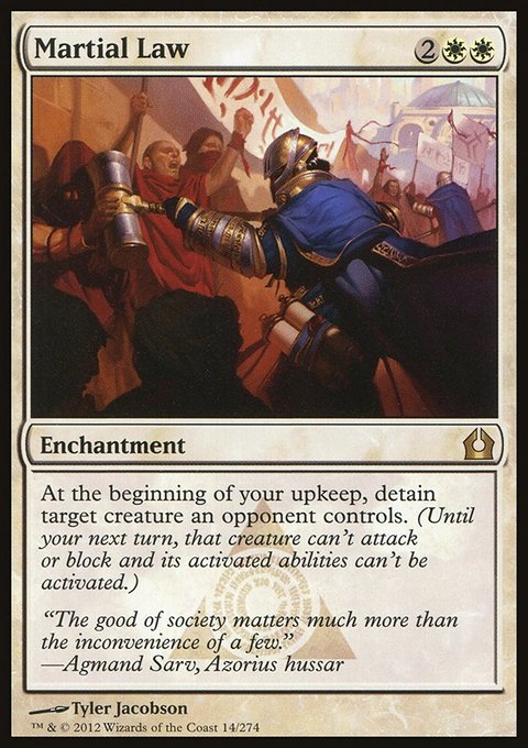 Martial Law, Return to Ravnica #14, Magic: The Gathering card