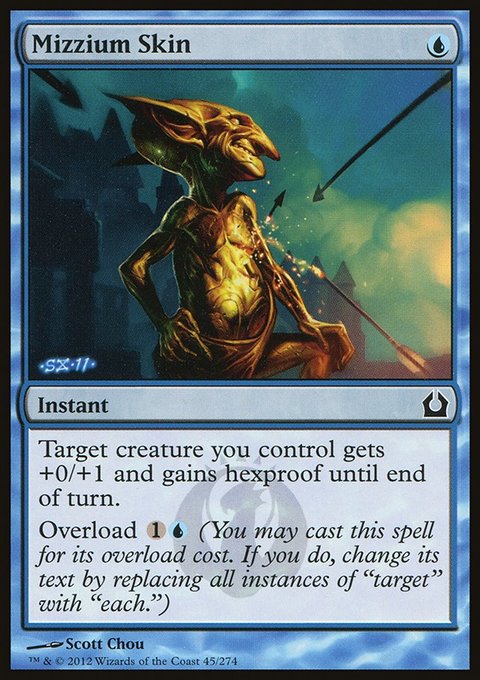 Mizzium Skin, Return to Ravnica #45, Magic: The Gathering card