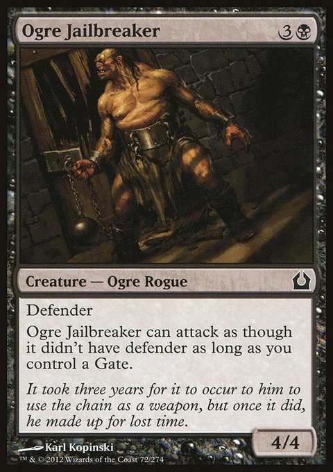 Ogre Jailbreaker, Return to Ravnica #72, Magic: The Gathering card