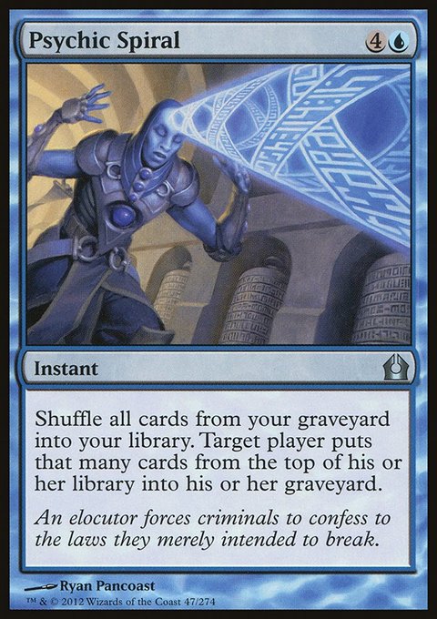 Psychic Spiral, Return to Ravnica #47, Magic: The Gathering card