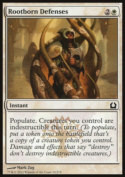 Rootborn Defenses, Return to Ravnica #19, Magic: The Gathering card