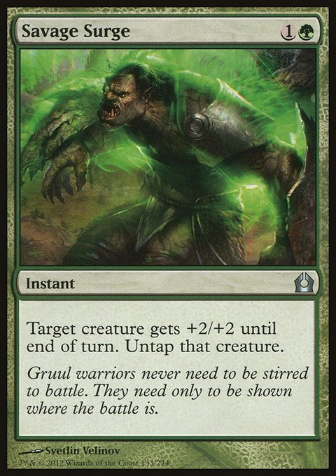 Savage Surge, Return to Ravnica #133, Magic: The Gathering card