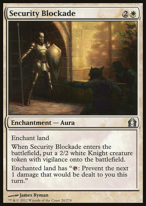 Security Blockade, Return to Ravnica #20, Magic: The Gathering card