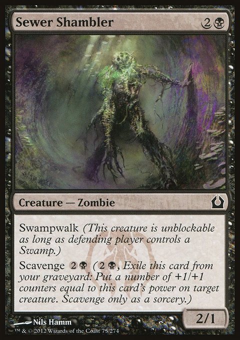 Sewer Shambler, Return to Ravnica #75, Magic: The Gathering card