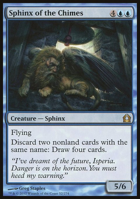 Sphinx of the Chimes, Return to Ravnica #52, Magic: The Gathering card