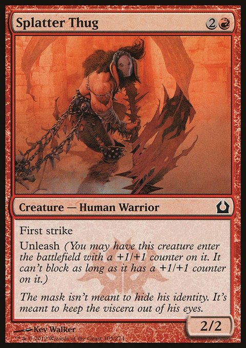 Splatter Thug, Return to Ravnica #105, Magic: The Gathering card