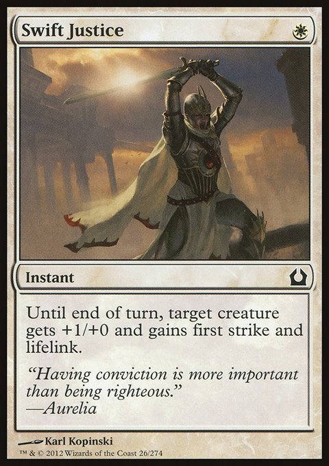 Swift Justice, Return to Ravnica #26, Magic: The Gathering card