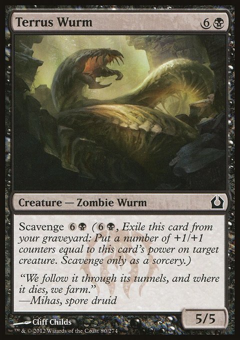 Terrus Wurm, Return to Ravnica #80, Magic: The Gathering card