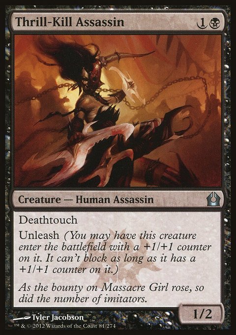 Thrill-Kill Assassin, Return to Ravnica #81, Magic: The Gathering card