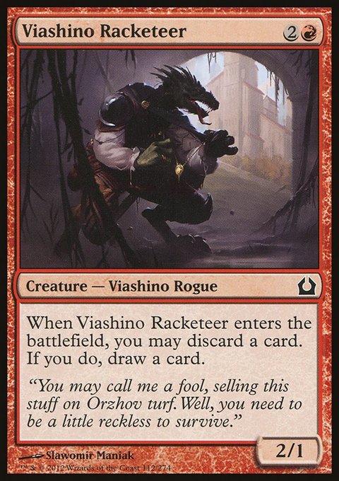 Viashino Racketeer, Return to Ravnica #112, Magic: The Gathering card
