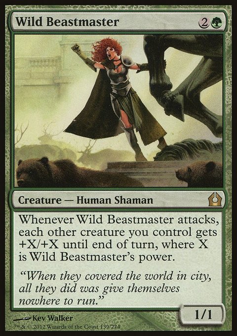 Wild Beastmaster, Return to Ravnica #139, Magic: The Gathering card