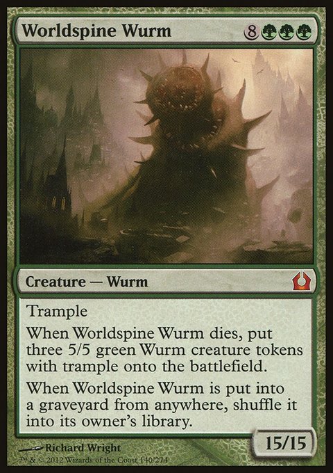 Worldspine Wurm, Return to Ravnica #140, Magic: The Gathering card