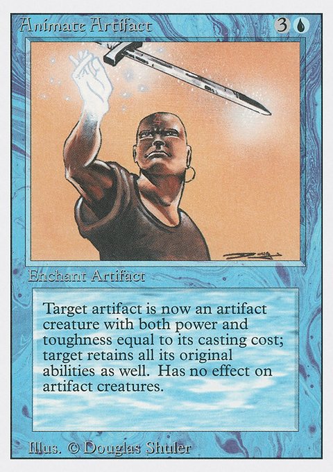 Animate Artifact, Revised Edition #48, Magic: The Gathering card