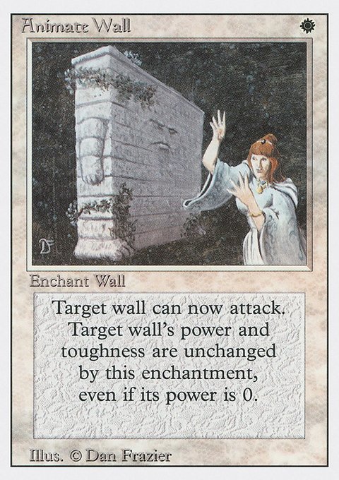 Animate Wall, Revised Edition #1, Magic: The Gathering card