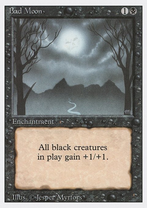 Bad Moon, Revised Edition #94, Magic: The Gathering card