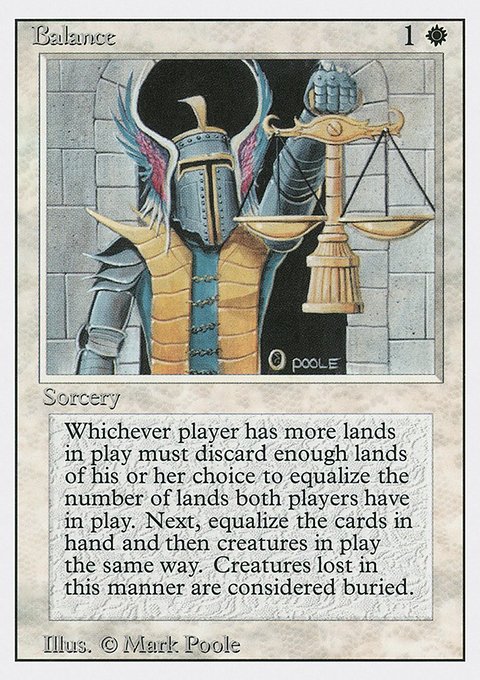 Balance, Revised Edition #3, Magic: The Gathering card