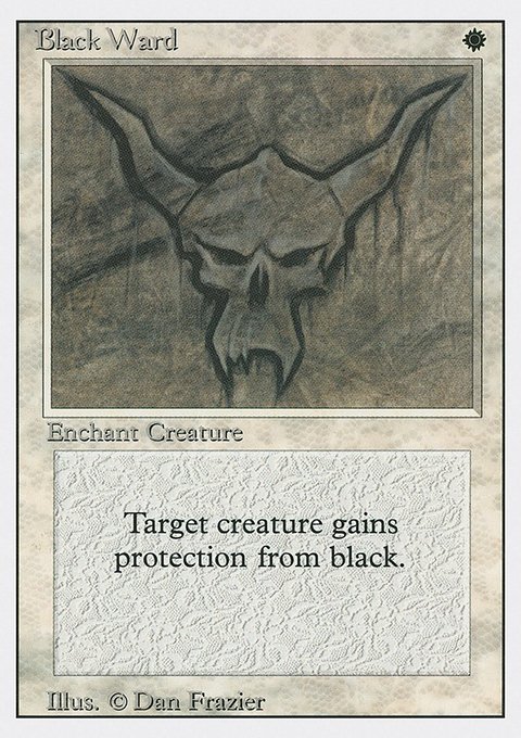 Black Ward, Revised Edition #5, Magic: The Gathering card