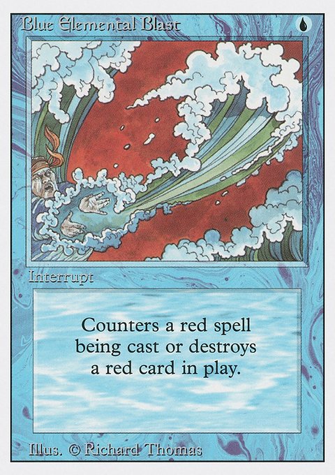 Blue Elemental Blast, Revised Edition #49, Magic: The Gathering card