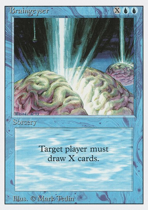 Braingeyser, Revised Edition #50, Magic: The Gathering card