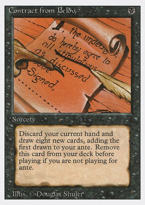 Contract from Below, Revised Edition #97, Magic: The Gathering card