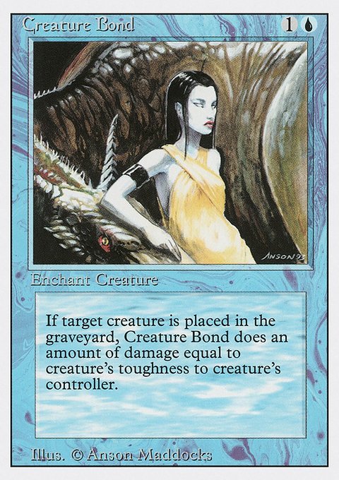 Creature Bond, Revised Edition #55, Magic: The Gathering card