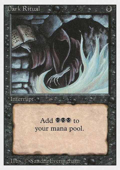 Dark Ritual, Revised Edition #99, Magic: The Gathering card