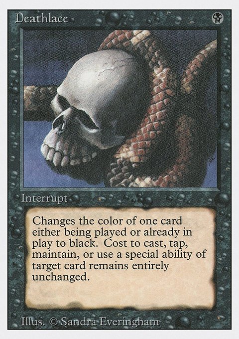 Deathlace, Revised Edition #102, Magic: The Gathering card