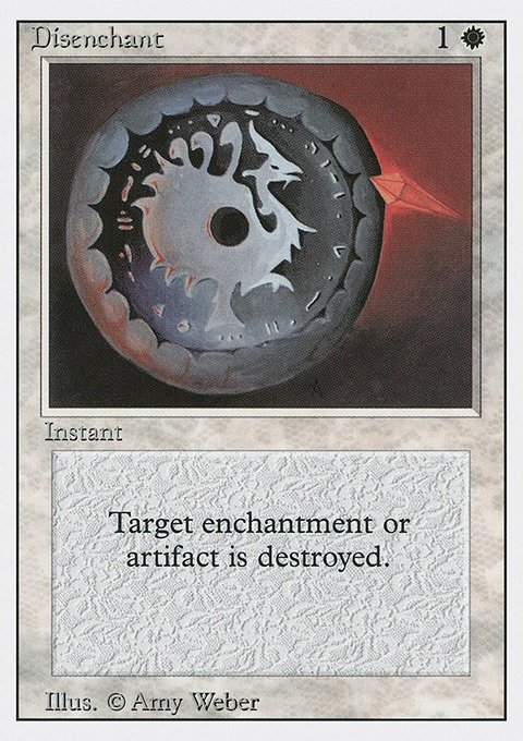 Disenchant, Revised Edition #17, Magic: The Gathering card