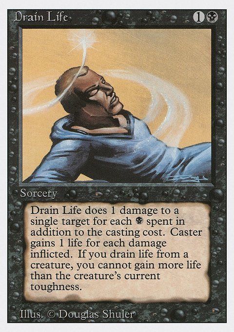 Drain Life, Revised Edition #106, Magic: The Gathering card