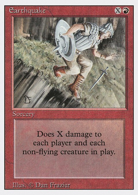 Earthquake, Revised Edition #148, Magic: The Gathering card
