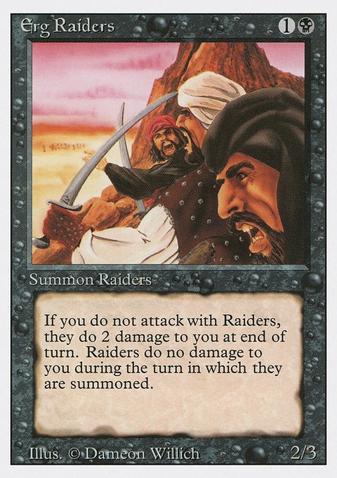 Erg Raiders, Revised Edition #109, Magic: The Gathering card