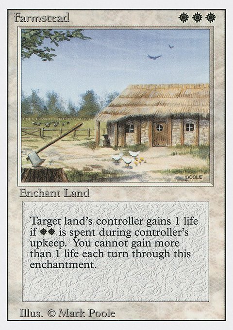 Farmstead, Revised Edition #19, Magic: The Gathering card