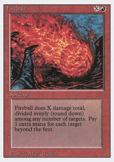 Fireball, Revised Edition #150, Magic: The Gathering card