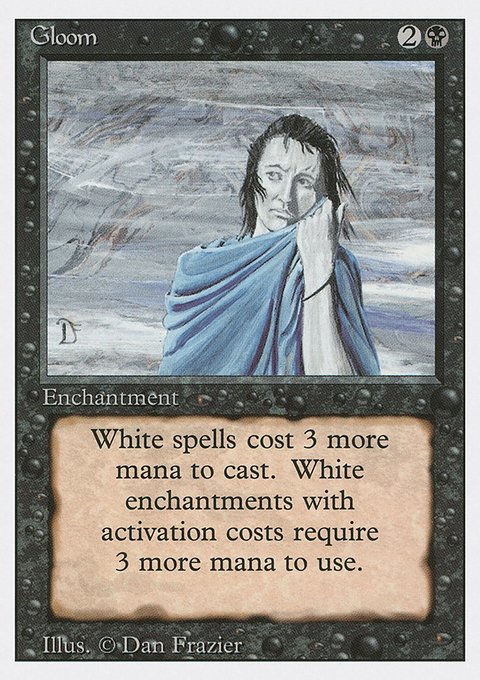 Gloom, Revised Edition #113, Magic: The Gathering card