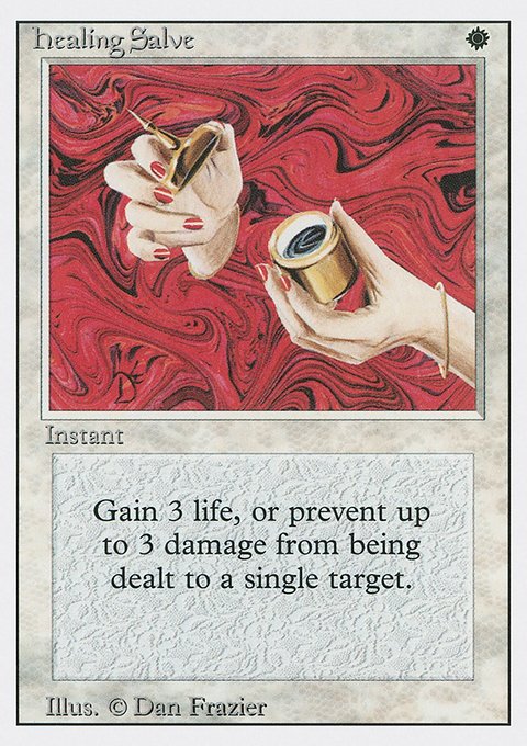Healing Salve, Revised Edition #22, Magic: The Gathering card