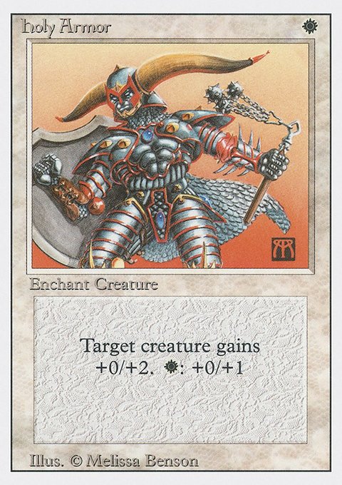 Holy Armor, Revised Edition #23, Magic: The Gathering card