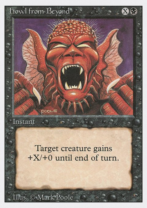 Howl from Beyond, Revised Edition #114, Magic: The Gathering card