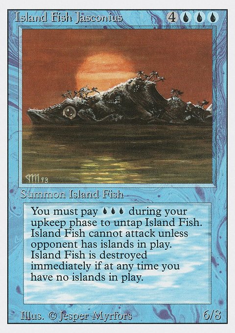 Island Fish Jasconius, Revised Edition #61, Magic: The Gathering card