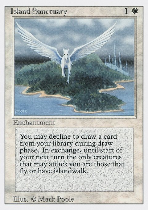 Island Sanctuary, Revised Edition #25, Magic: The Gathering card