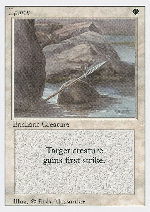 Lance, Revised Edition #27, Magic: The Gathering card